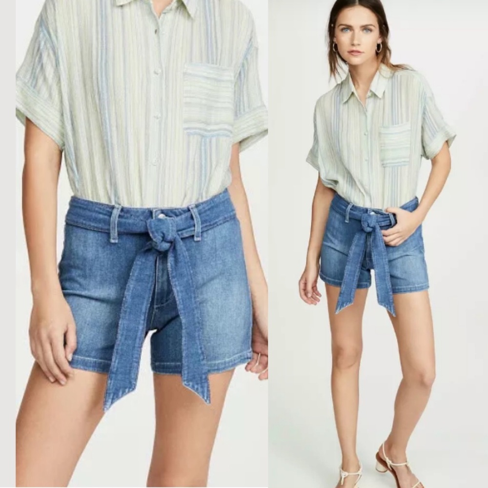 NEW! JOE’S denim blue jeans belt shorts - Picture 2 of 8